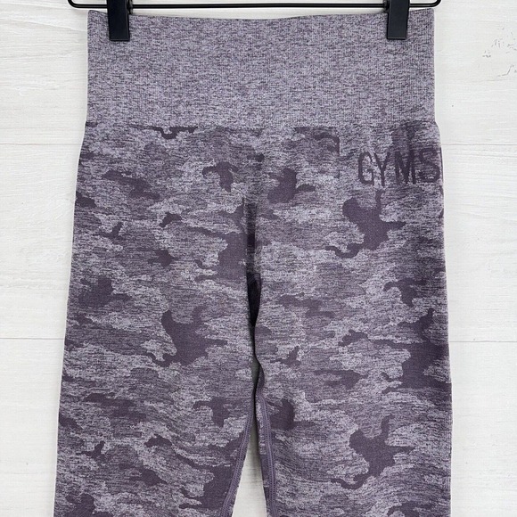 Gymshark Seamless Leggings Size Small Lavender Camo High Rise Lift Butt Scrunch - Picture 2 of 10